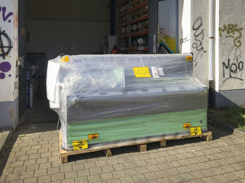 Optimal verpackt für den Abtransport.